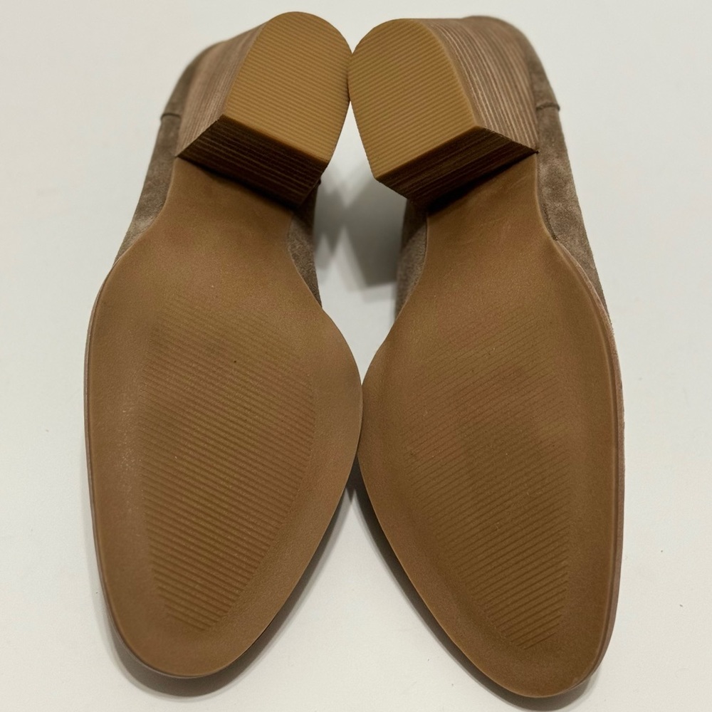 Steve Madden “MIILO” Taupe Suede Leather Mules NWOT/NWOB - Picture 7 of 9